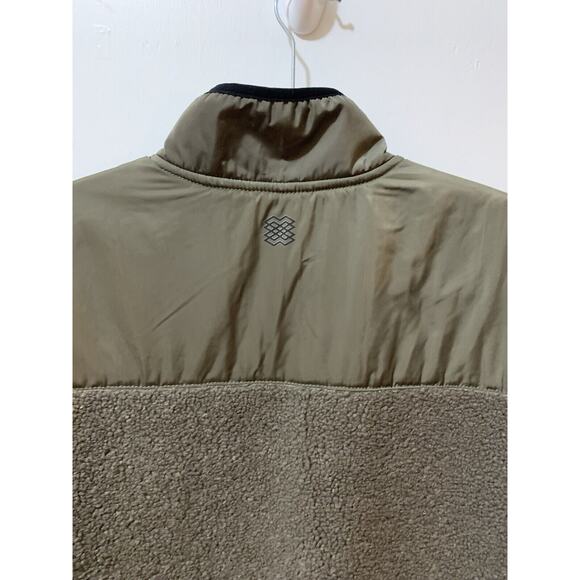 FLX Sherpa Fleece 1/4 Zip Pullover Men's Medium Olive‎ Green Outdoors Hunt Fish - Picture 11 of 13